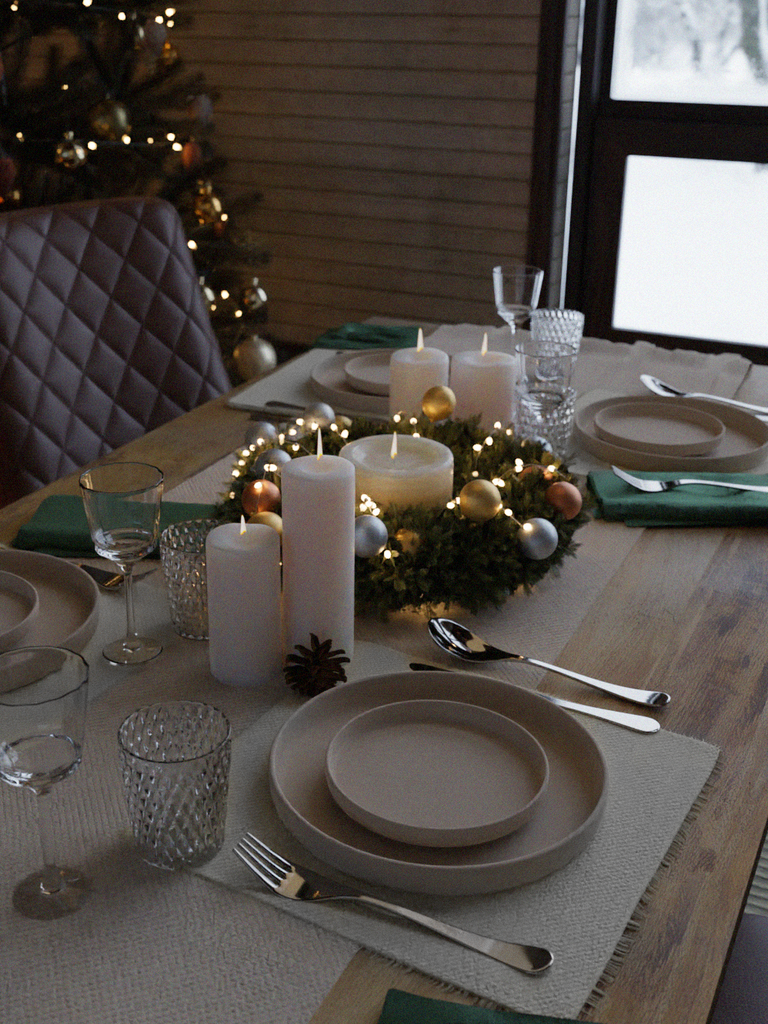 Christmas Table: Decorating Your Industrial Dining Table for the Festive Season
